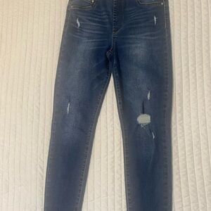 RACHEL Rachel Roy Blue Skinny Jeans Distressed